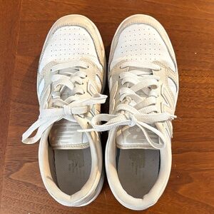 NB White and Beige Sneakers